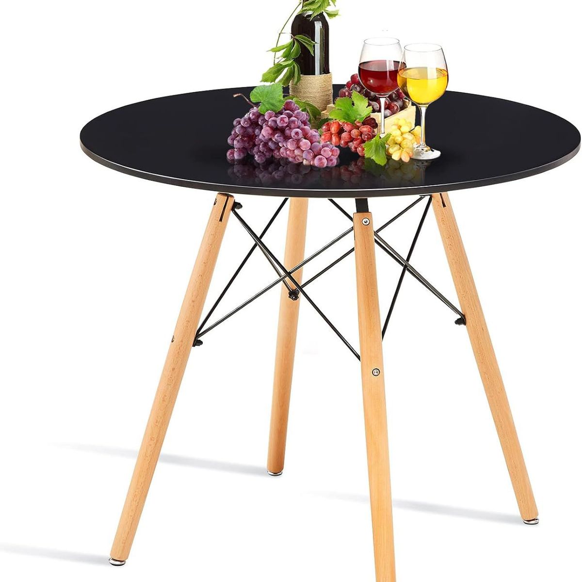 MOBLIHOUSE - Mesa Comedor Milano Negra 80 X 80cm Moblihouse