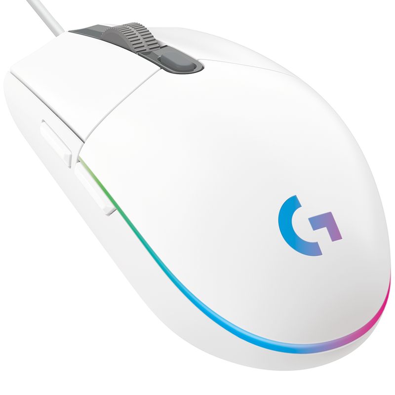 LOGITECH - Mouse Gamer Logitech G203 Blanco RGB