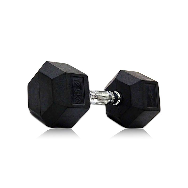 GENERICO - KIT MANCUERNAS HEXAGONAL ENCAUCHADAS HIERRO 25 KILOS 1PAR