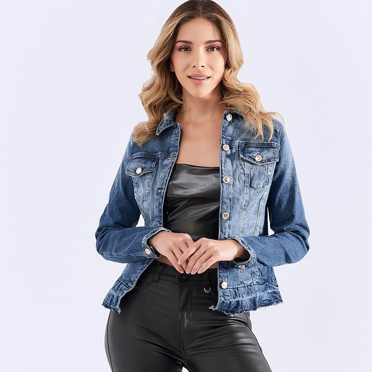 DEREK - Chaqueta de Jean para Mujer Derek