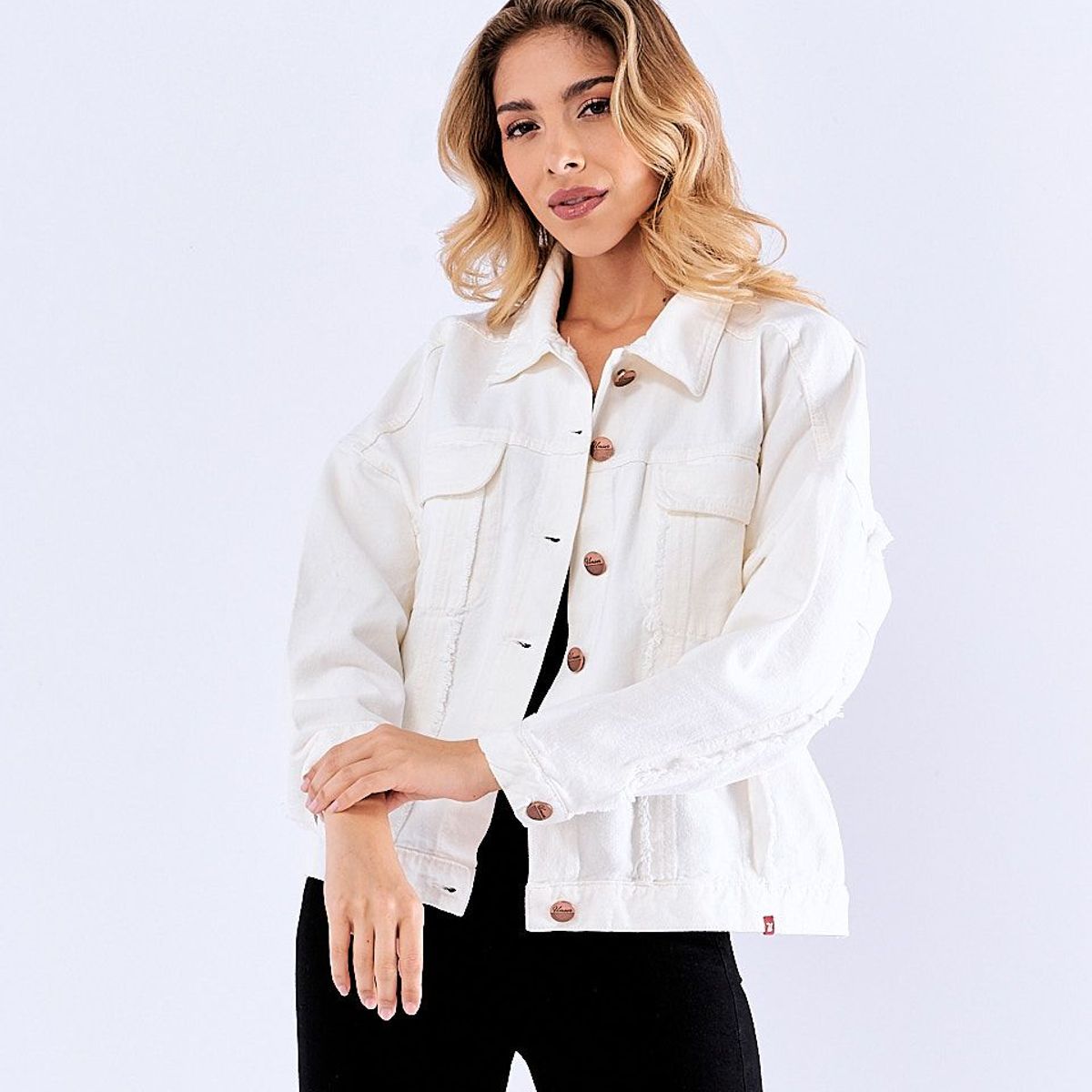 UNSER - Chaqueta Oversize Blanca para Mujer Unser