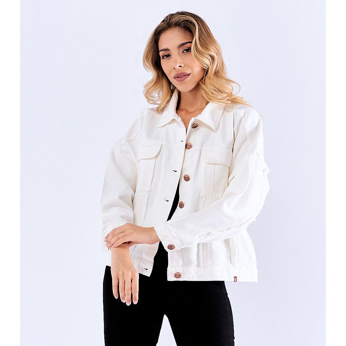 UNSER - Chaqueta Oversize Blanca para Mujer Unser
