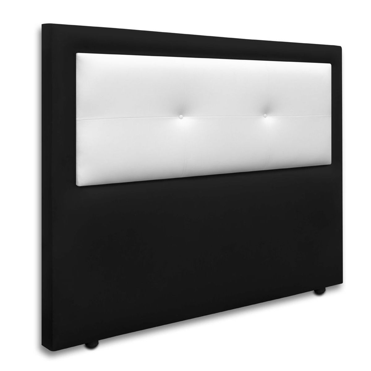 MAGIC CLASS - CABECERO JINGLE DE PISO 90X120 ECOCUERO NEGRO