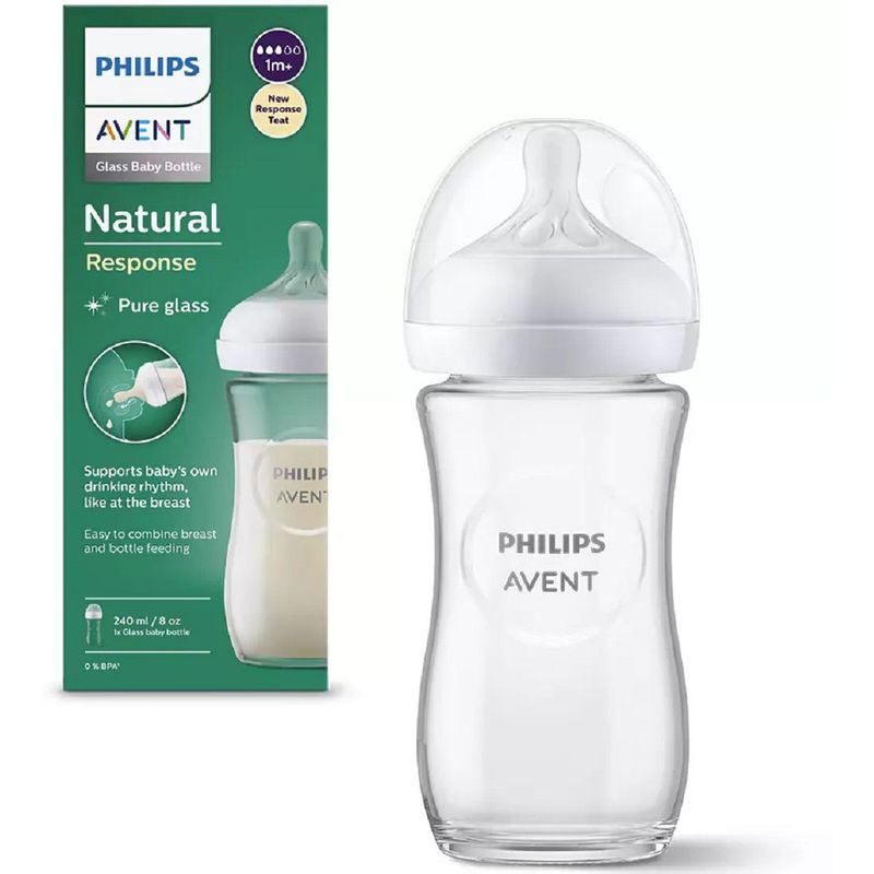 AVENT - Avent Tetero 8 Onz Vidrio MedicadoBebe Biberón AntiGas