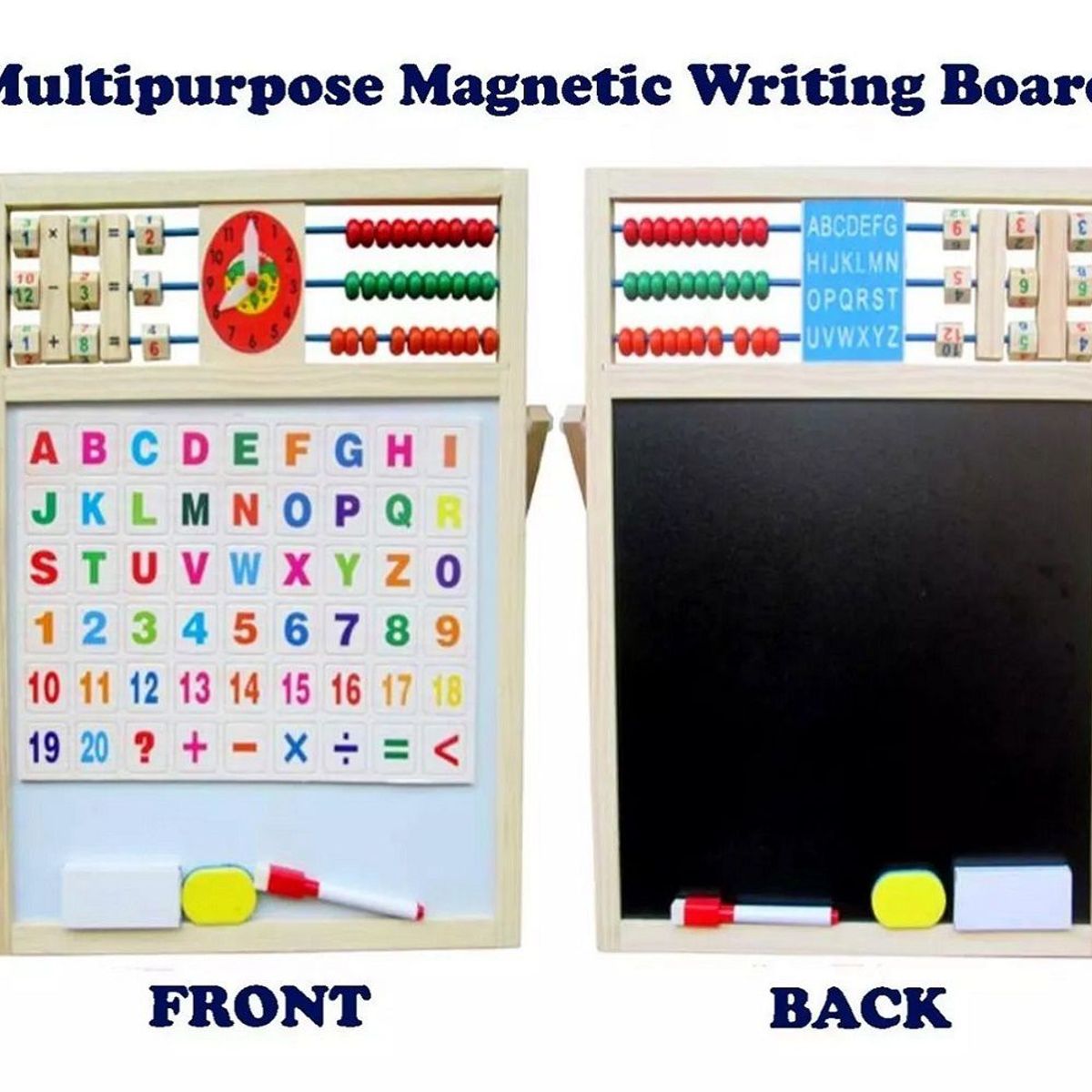 GENERICO - Tablero Didáctico Doble Cara Magnético Juguete Para Niños