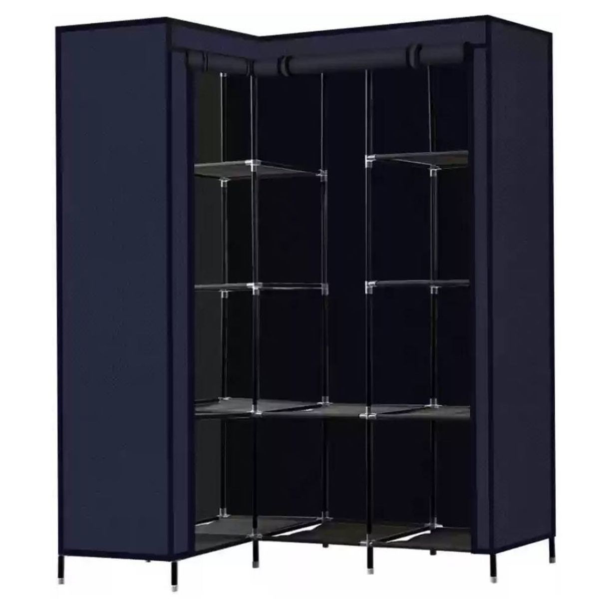 ONE PIXEL - Armario Closet Esquinero Organizador De Ropa 8 Estantes