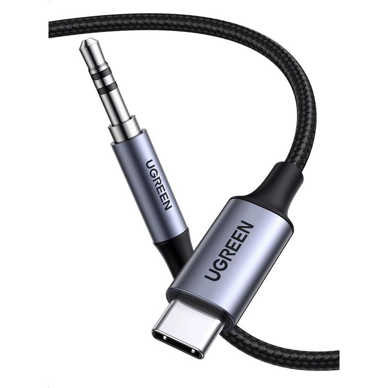 UGREEN - Cable Adaptador Auxiliar USB-C a Jack 3.5 mm Audio Estéreo 1m