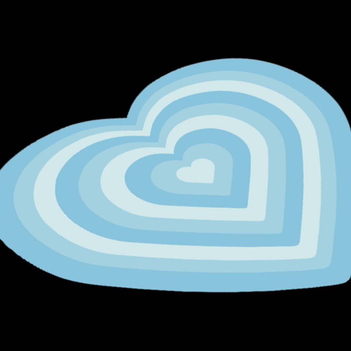 GENERICO - Mouse Pad Forma Corazón Lindo Kawaii Gamer Tierno Mujer Niña Azul