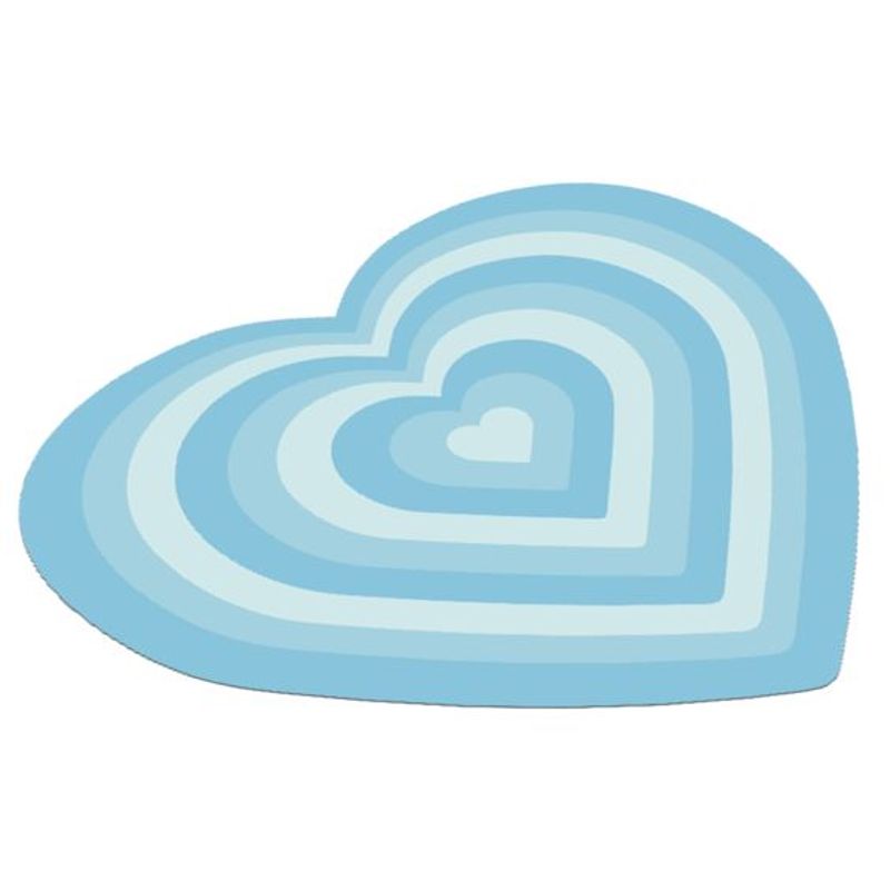 GENERICO - Mouse Pad Forma Corazón Lindo Kawaii Gamer Tierno Mujer Niña Azul