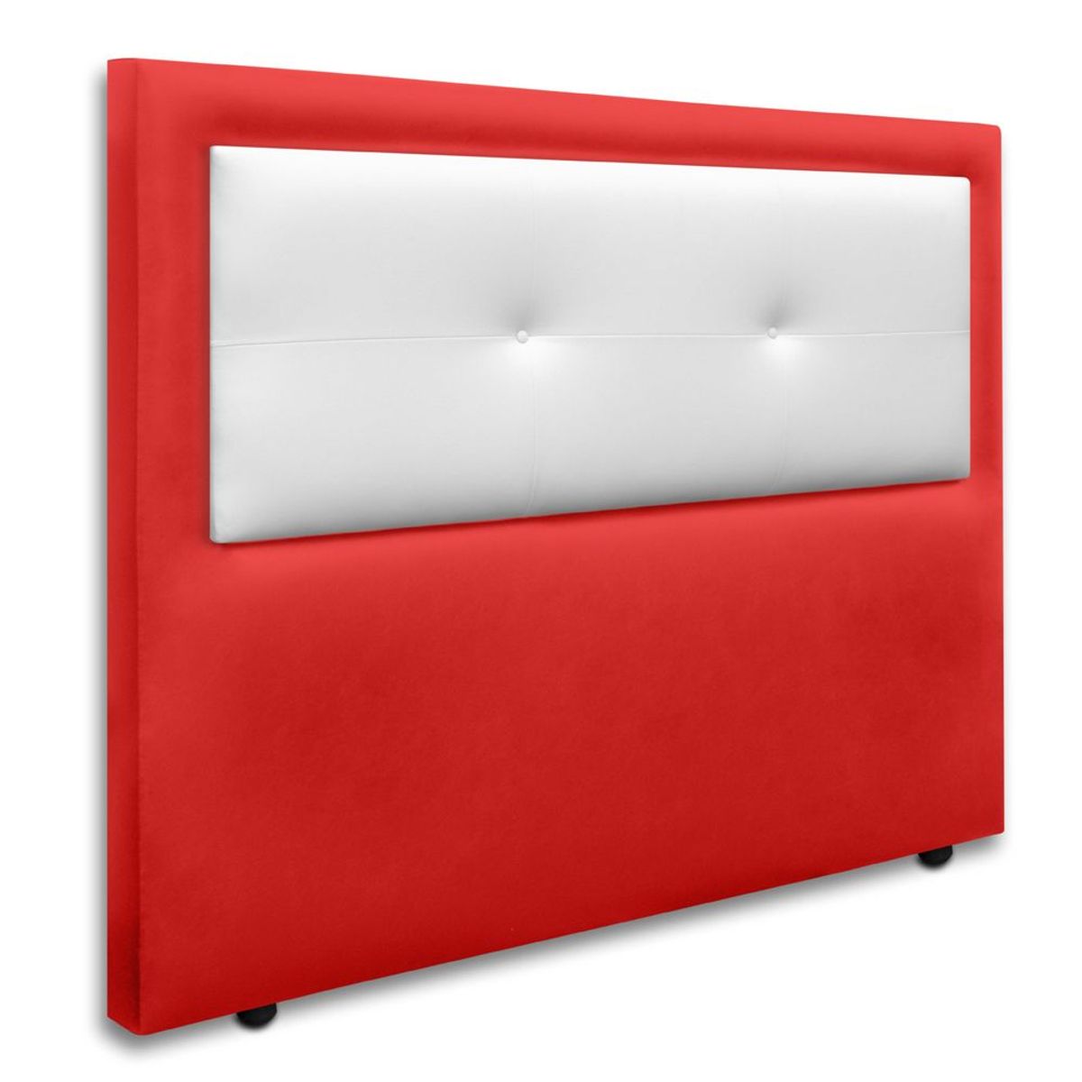 MAGIC CLASS - CABECERO JINGLE DE PISO160X120 ECOCUERO ROJO