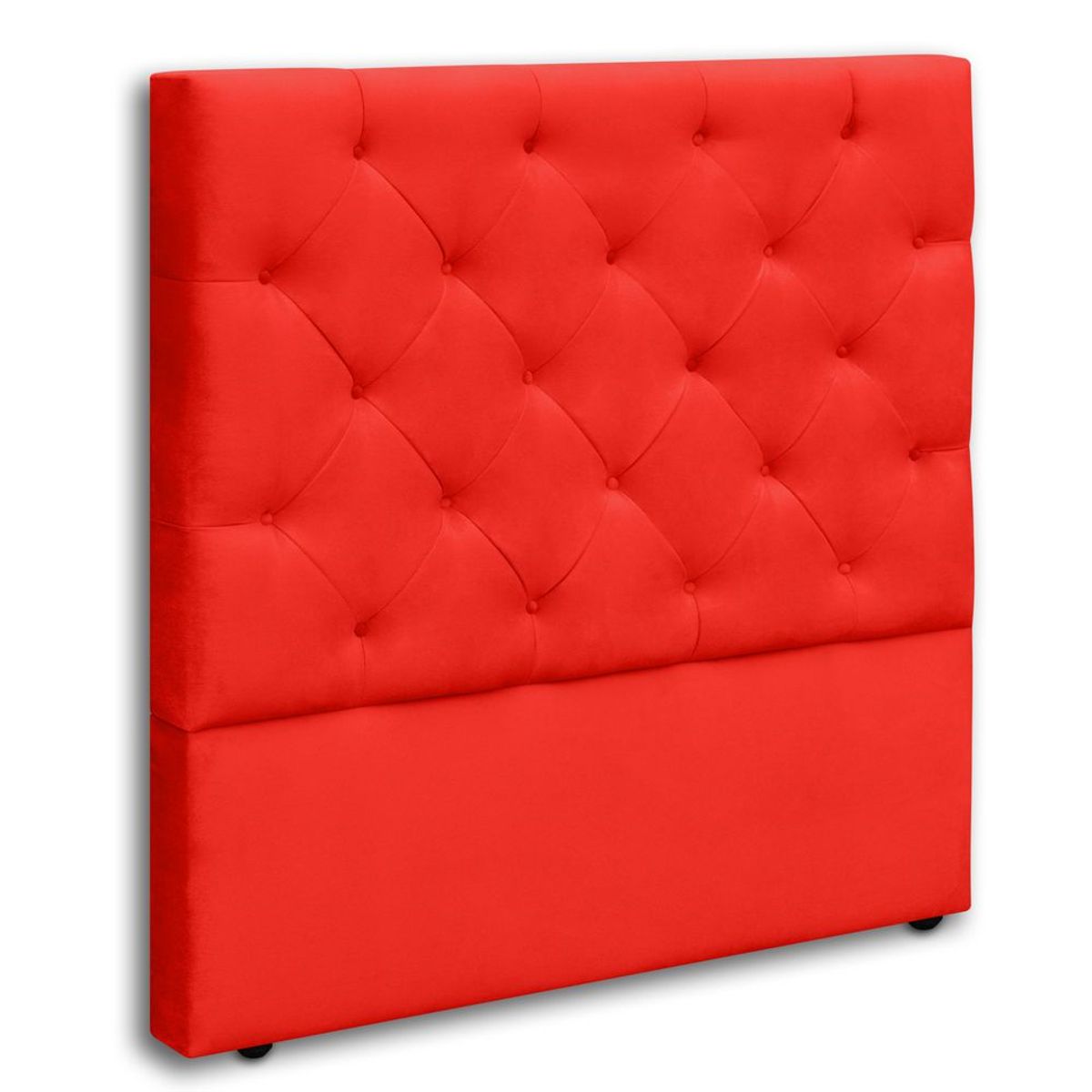 MAGIC CLASS - CABECERO LONDON DE PISO90X120 MICROFIBRA ROJO