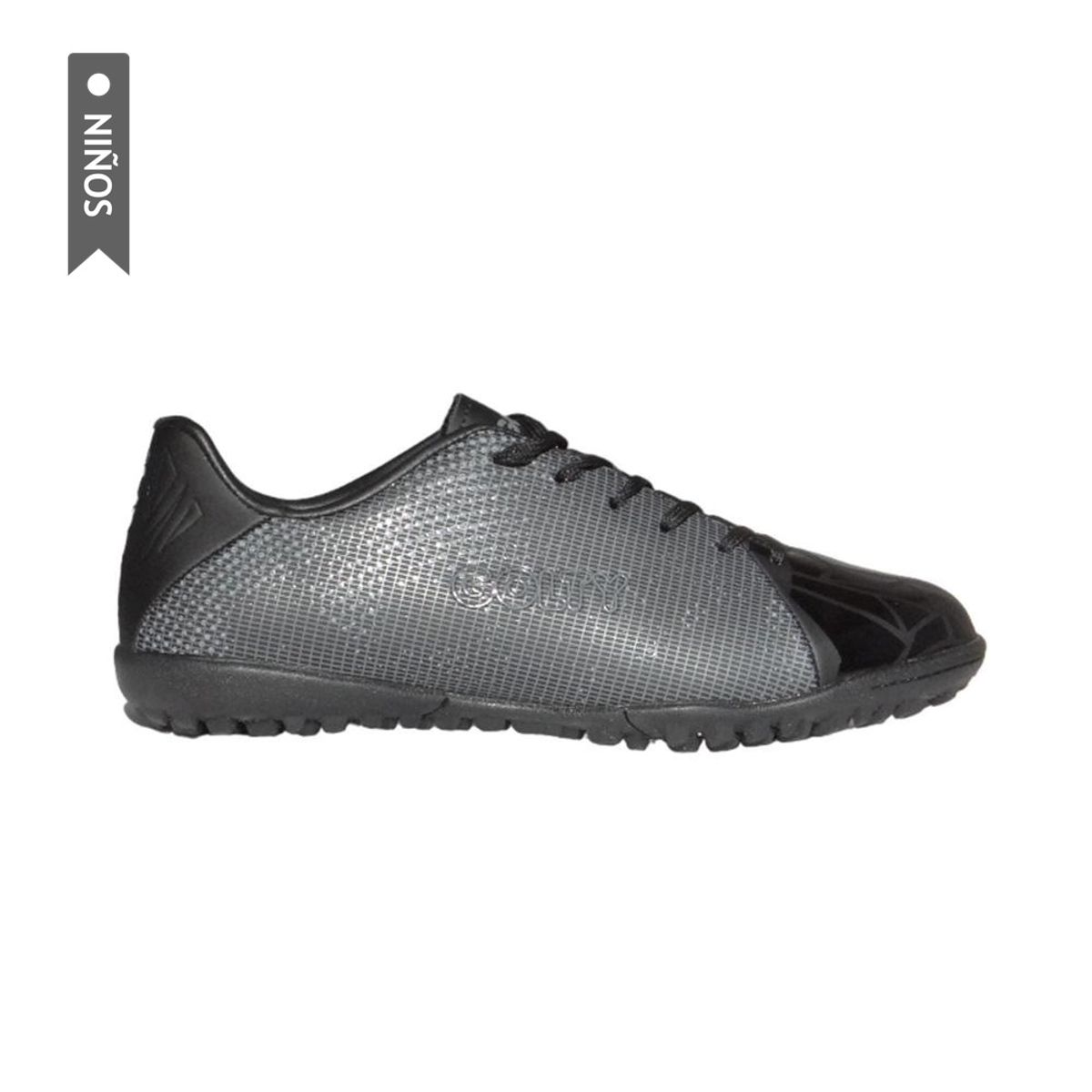 GOLTY - Zapatillas Golty Turf Formacion Dimension Niños-Negro