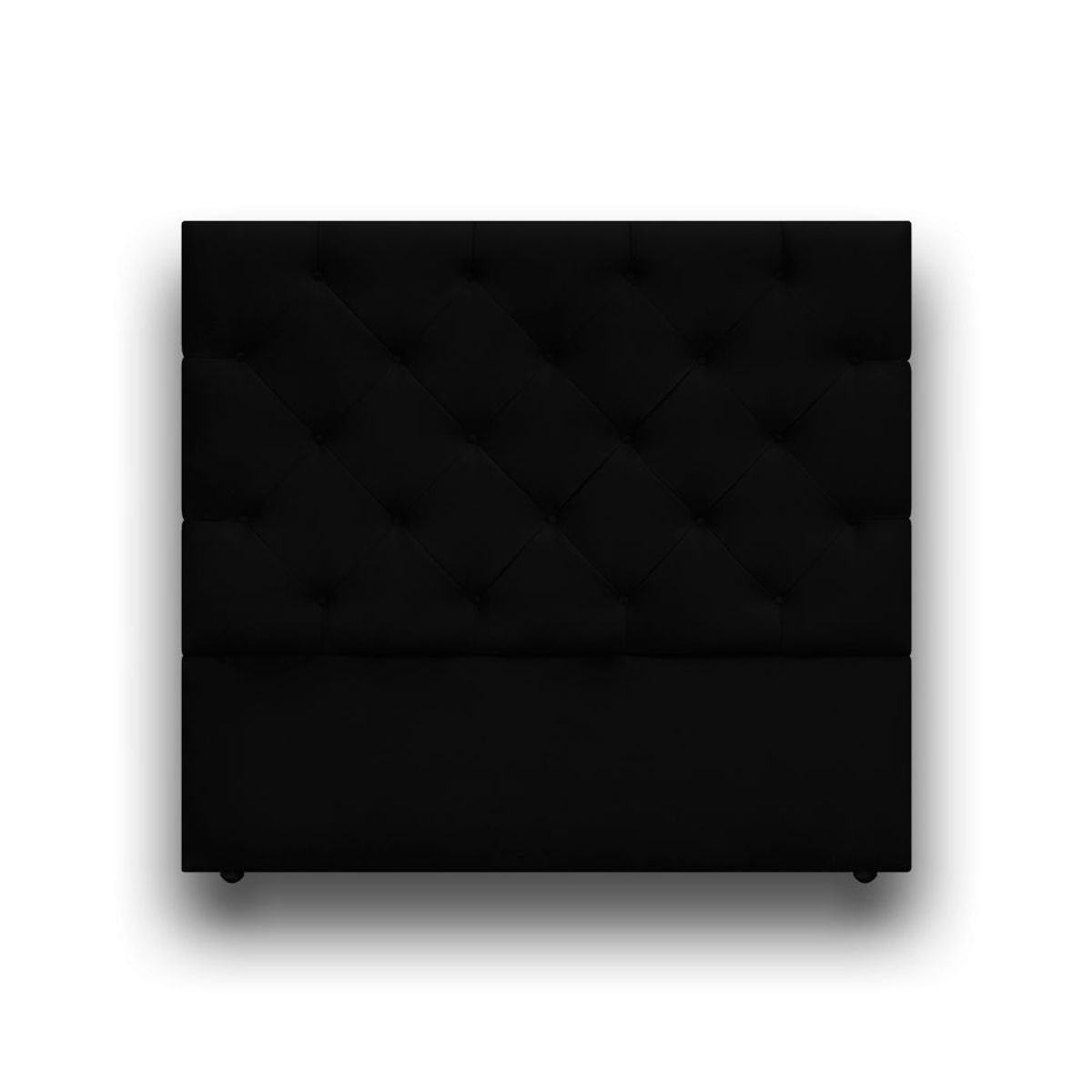 MAGIC CLASS - CABECERO LONDON DE PISO160X120 ECOCUERO NEGRO