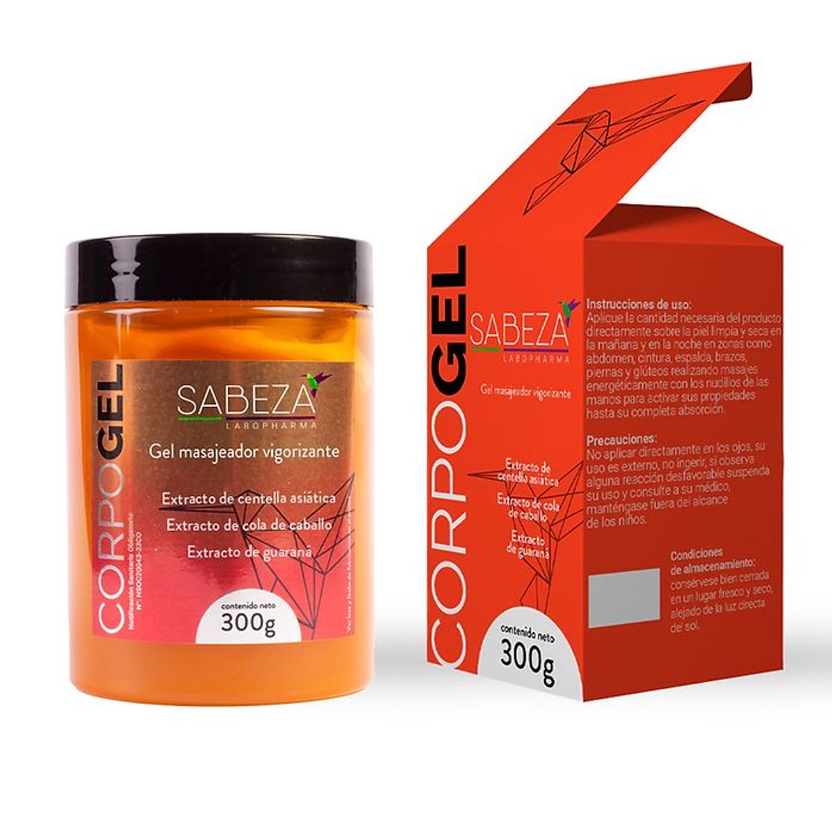 GENERICO - GEL MASAJEADOR VIGORIZANTE CORPOGEL 300 gr