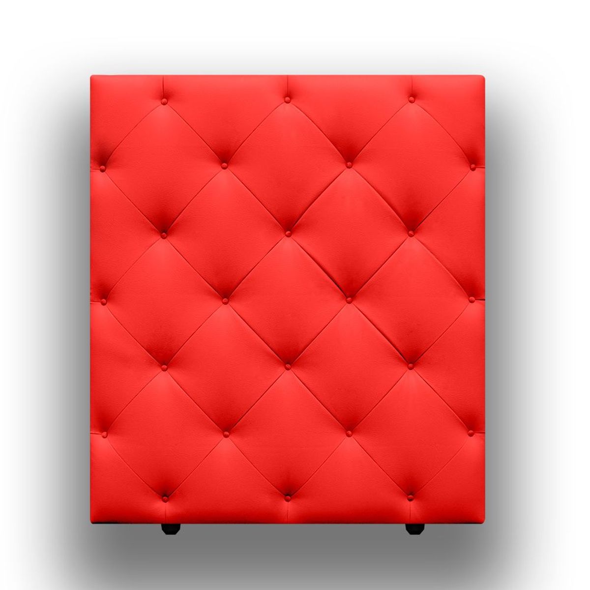 MAGIC CLASS - CABECERO DIAMOND PARA PISO90X120 ECOCUERO ROJO