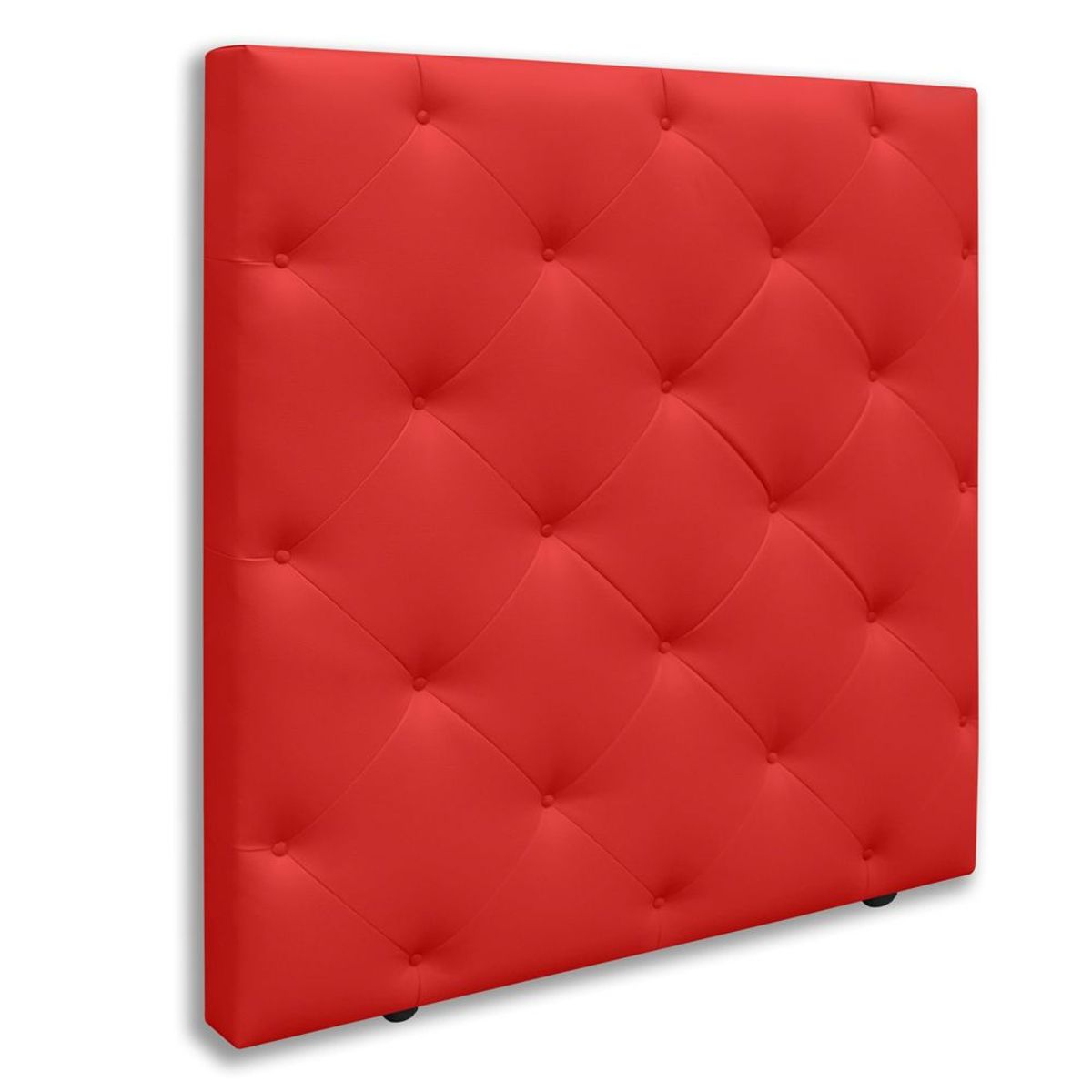 MAGIC CLASS - CABECERO DIAMOND PARA PISO90X120 ECOCUERO ROJO