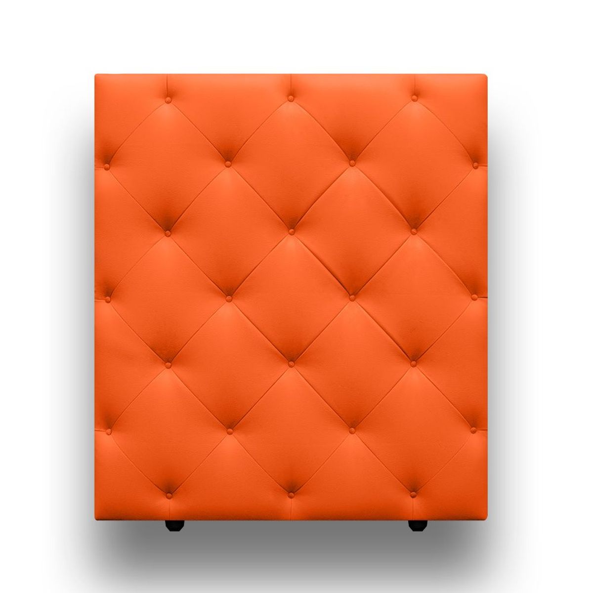 MAGIC CLASS - CABECERO DIAMOND PARA PISO100X120 ECOCUERO NARANJA
