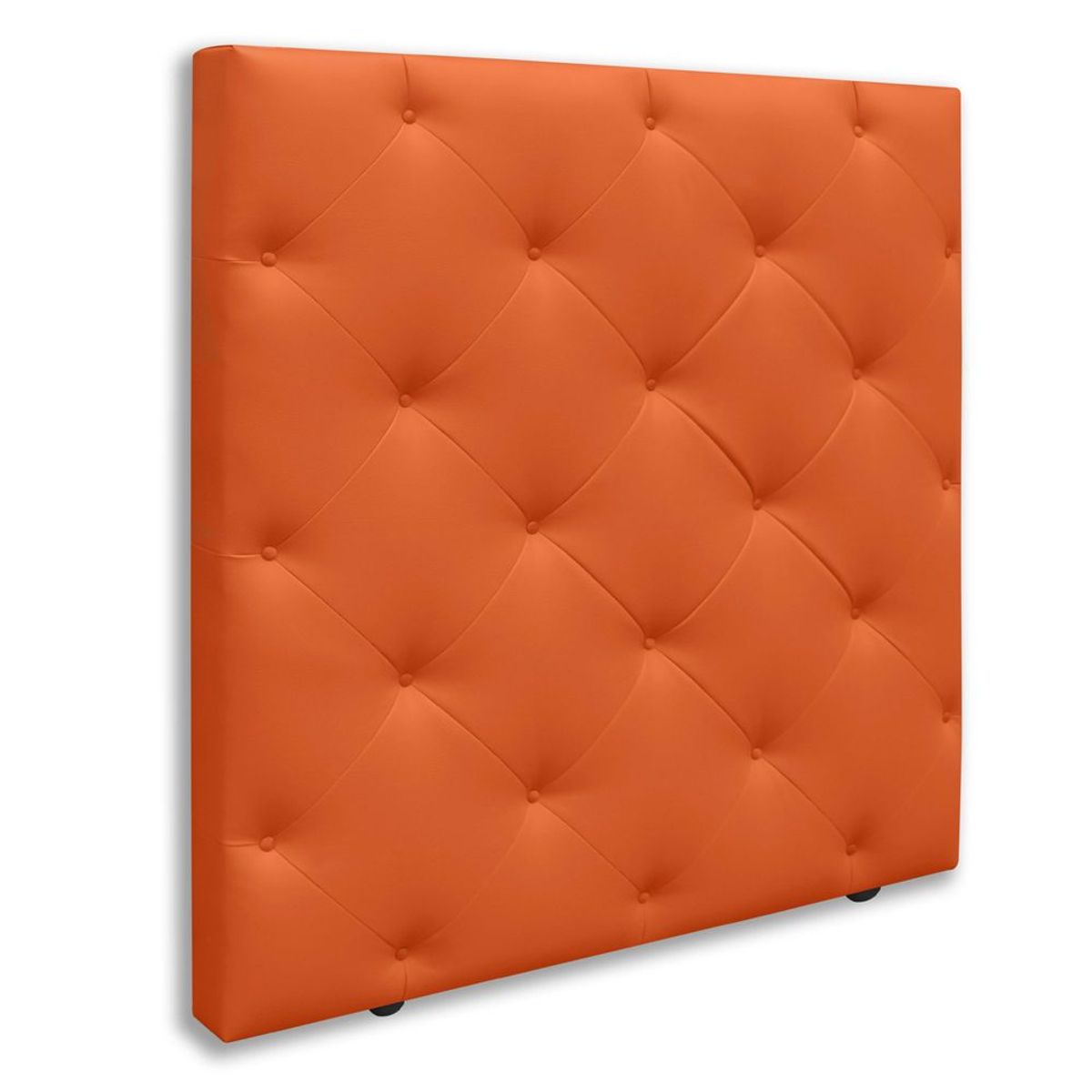 MAGIC CLASS - CABECERO DIAMOND PARA PISO100X120 ECOCUERO NARANJA