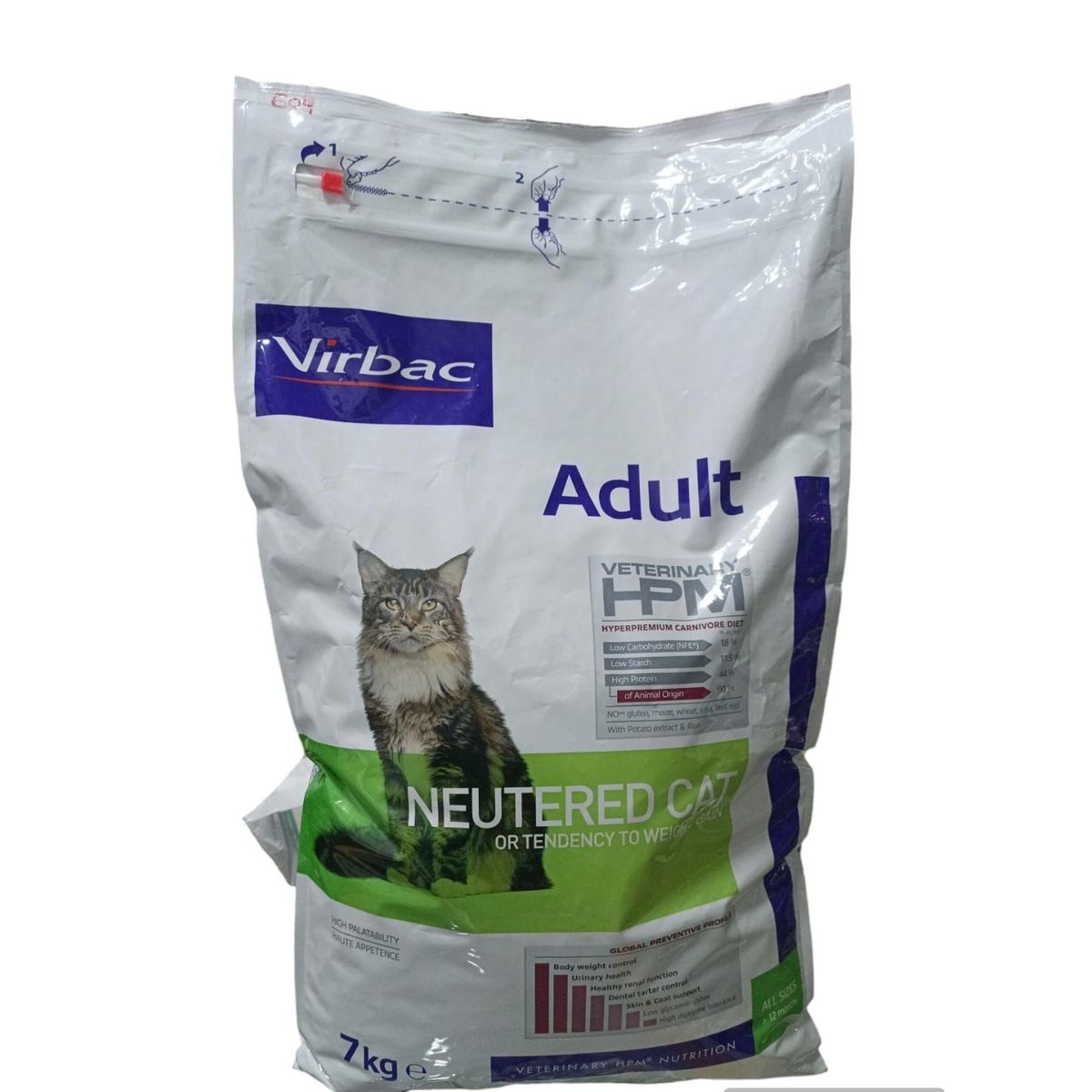 VIRBAC - Veterinary HPM Adult Neutered Cat x 7 kg