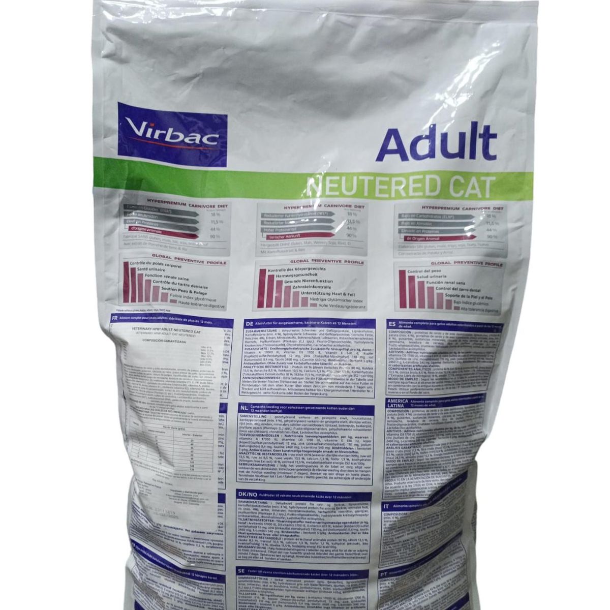 VIRBAC - Veterinary HPM Adult Neutered Cat x 7 kg