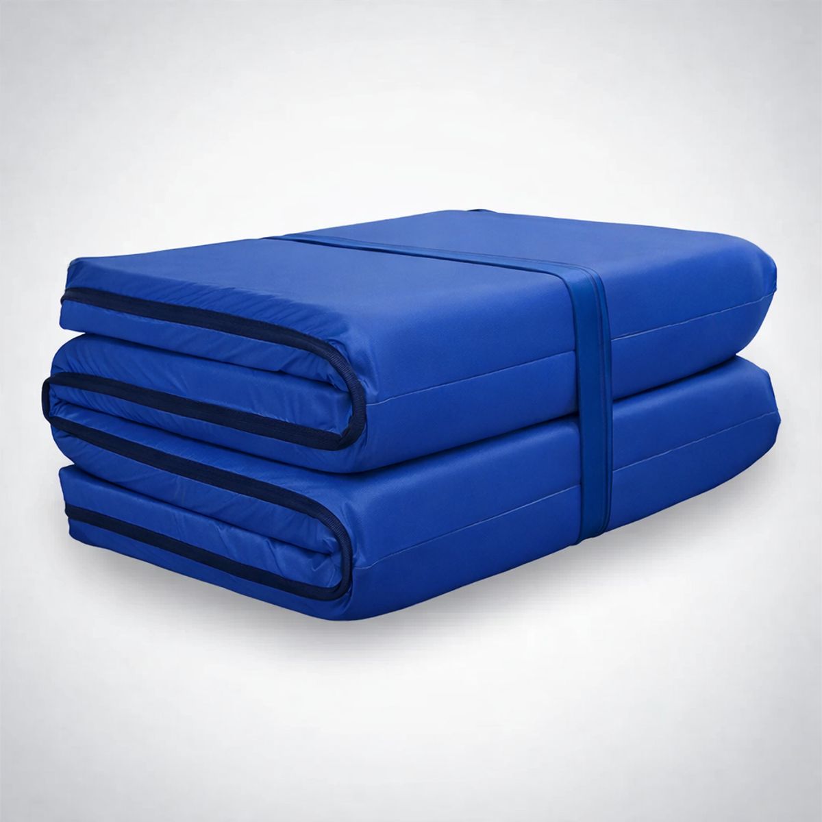 IKSA - Colchoneta Plegable Azul De Camping Grande 180x60x5