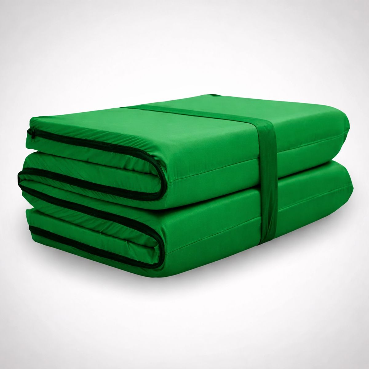 IKSA - Colchoneta Plegable Verde De Camping Grande 180x60x5