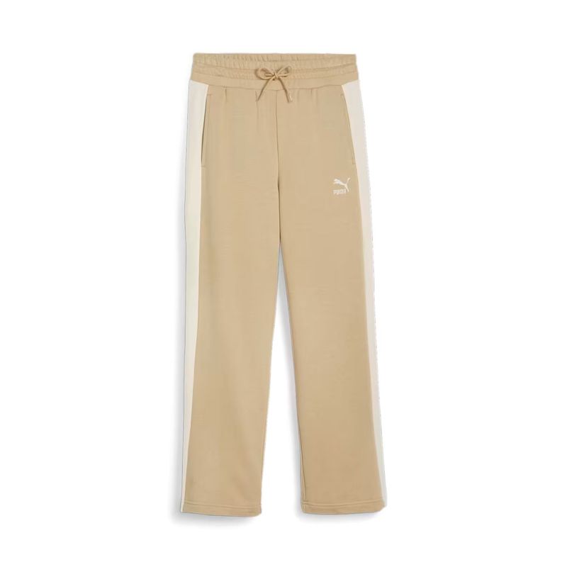 PUMA - Pantalon recto Puma para mujer Beige ICONIC T7 625411-83