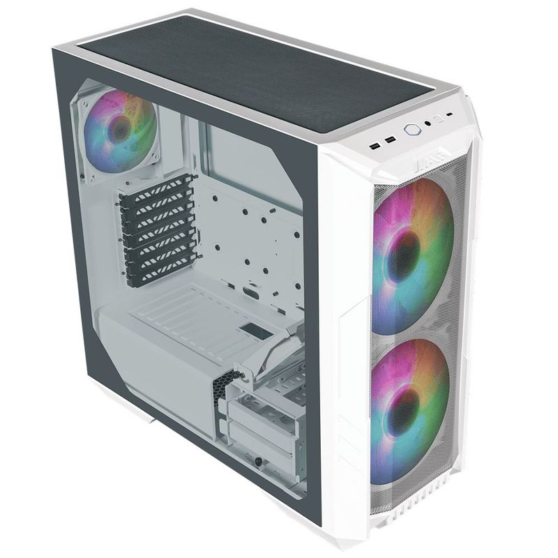 COOLER MASTER - Caja E-ATX Cooler Master HAF 500 ARGB (Blanco)