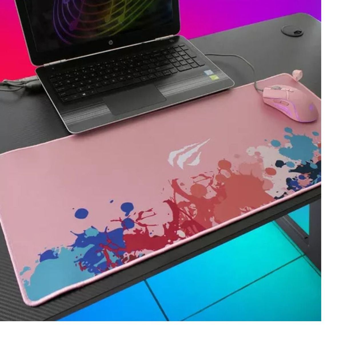 HAVIT - Mouse Pad Gamer Havit Xl 70 X 30 Cm Rosado Mp847 - Color Rosa