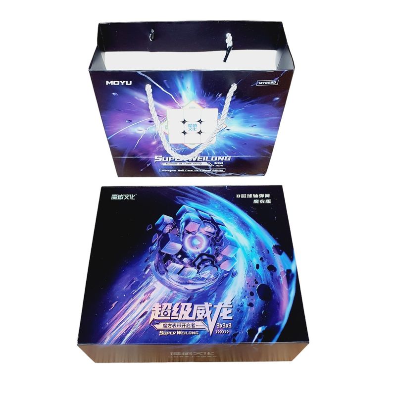 MOYU - Super Weilong 8 Imanes Rubik 3x3 Magnético Ballcore Uv Moyu