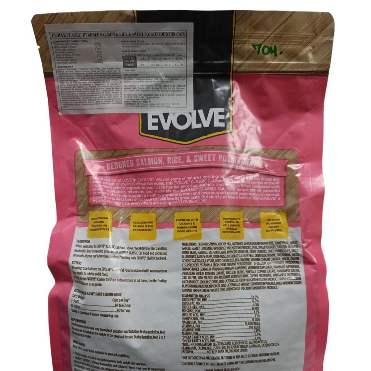 EVOLVE - Evolve Cat Classic Salmón 1,2 kg