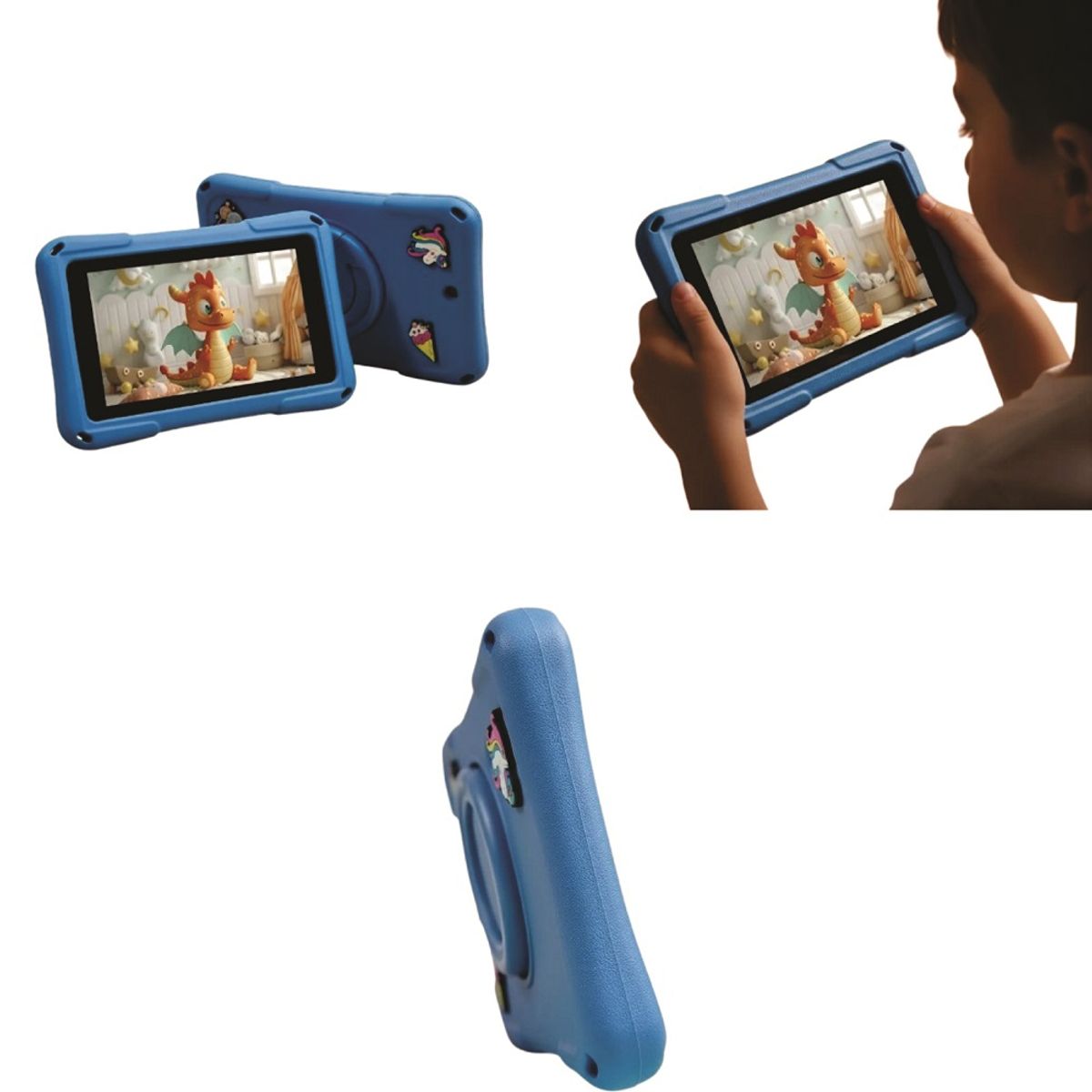 KRONO - Tablet Niños 6GB RAM Android 11 Wifi + 32GB 7 Pulgadas + Parlante AZUL