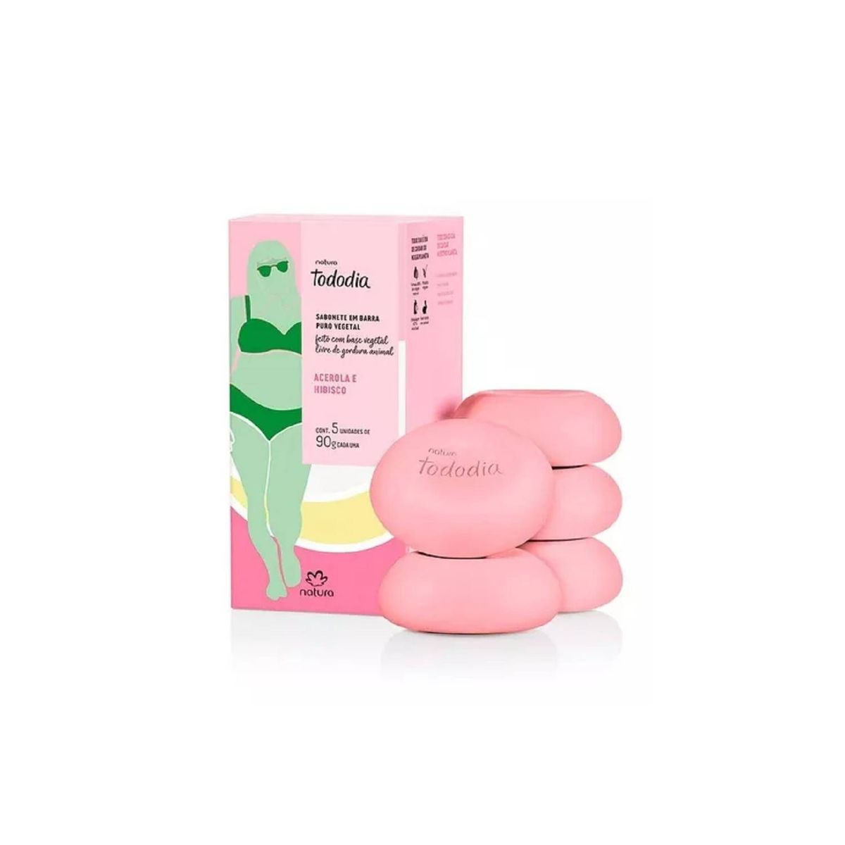 AVON - Jabon natura todo dia acerola e hibisco x 5 unidades