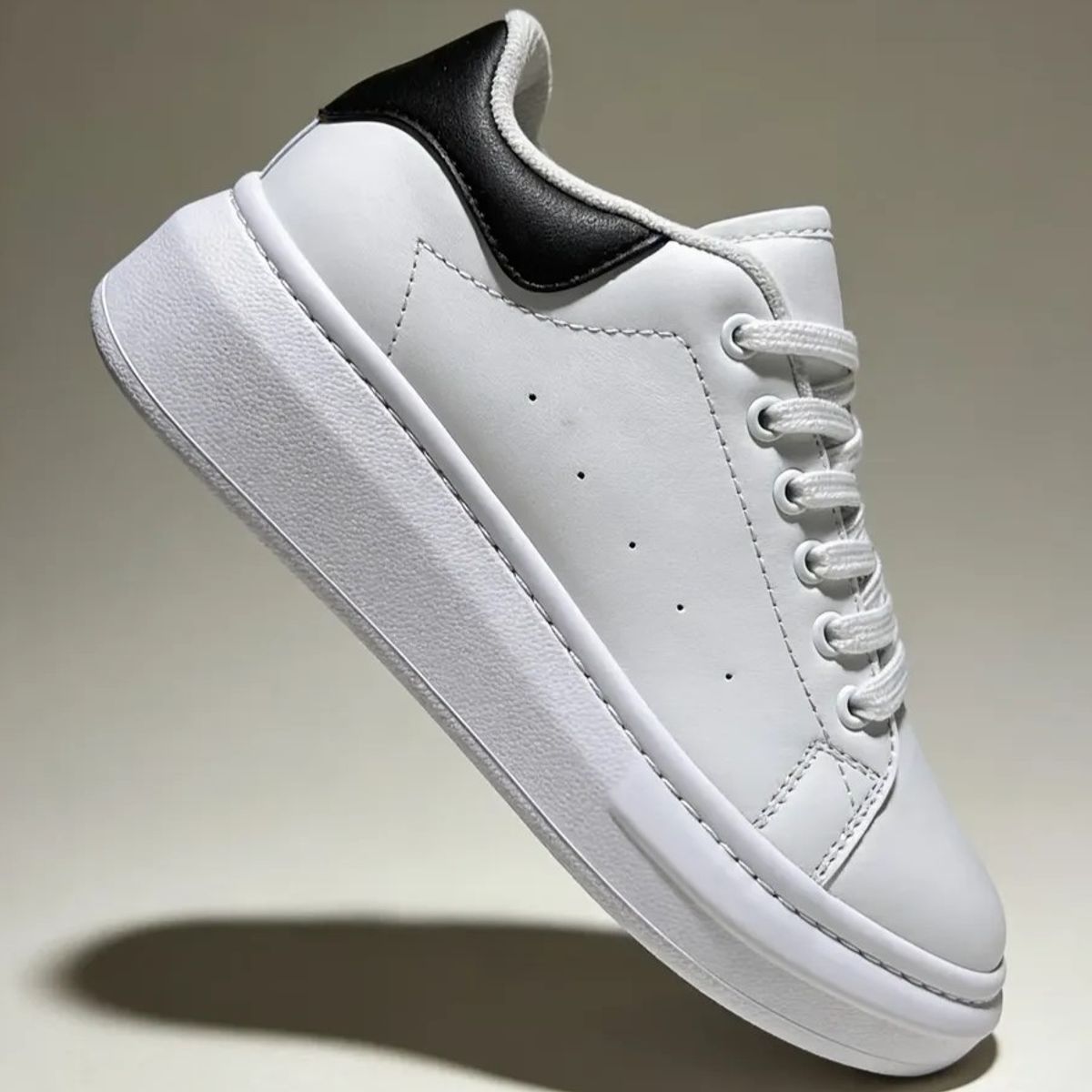 EVEGONZ - Zapatos Hombre Calzado Casual Tenis Blanco Clasico Caballero