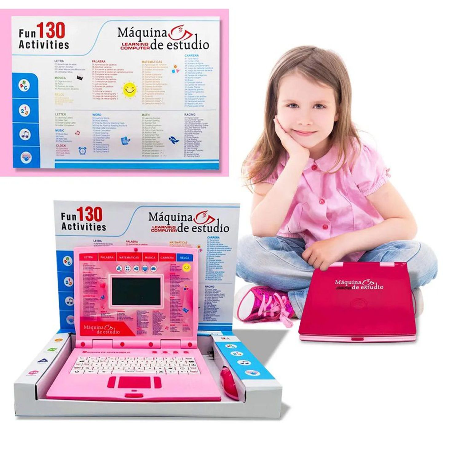 Mini Laptop Computador De Juguete Falabella 