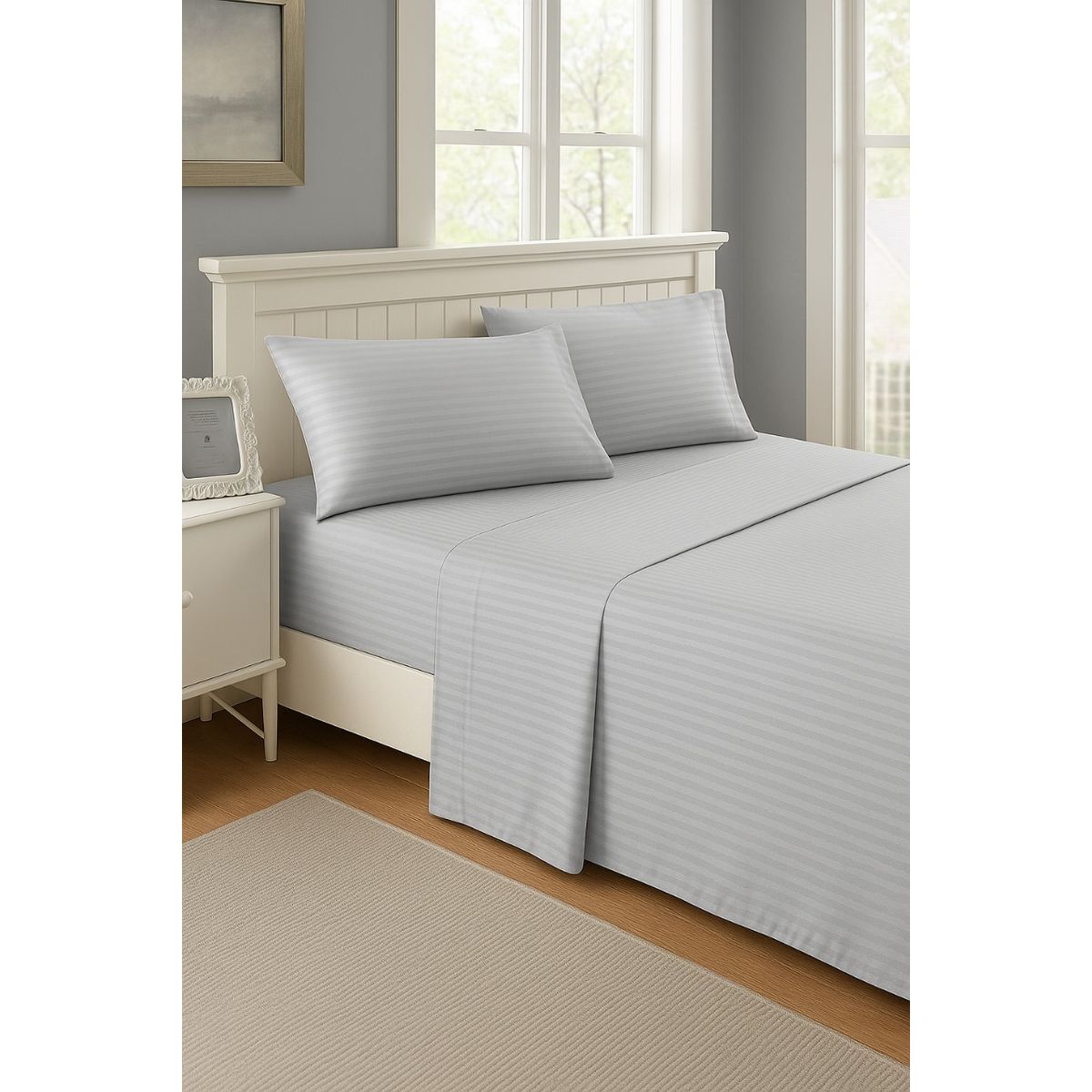 FAMILY HOME - Juego de Sabana Semidoble  Sueños-Suaves  Gris