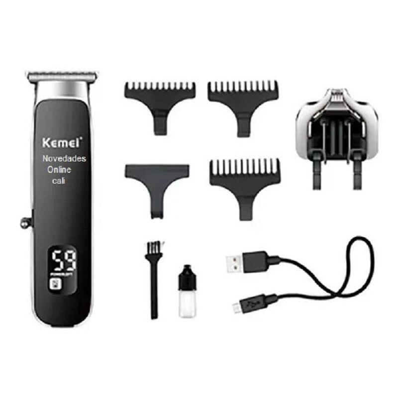 KEMEI - Patillera Trimmer Inalámbrica Kemei Original Km - 1893 Profesional