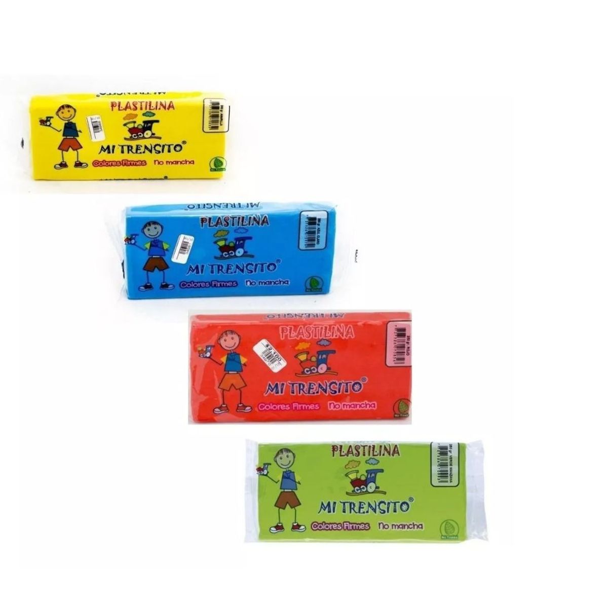 GENERICO - Plastilina Barra Mi Trensito 250gr X 6 Unidades Surtida