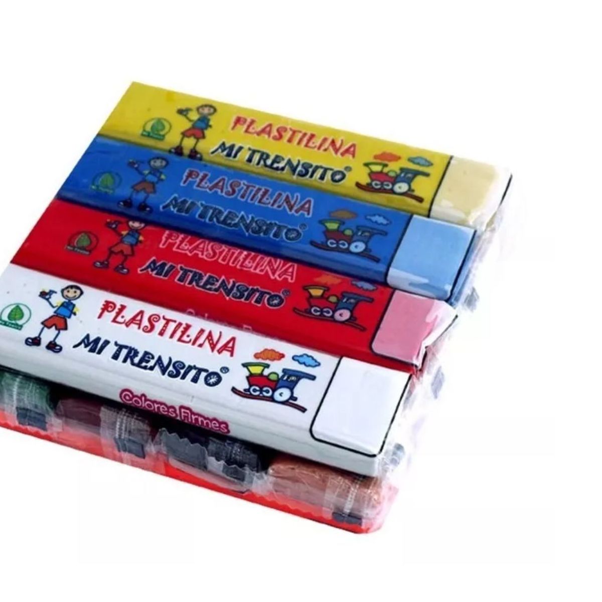 GENERICO - Plastilina En Barra Mi Trensito Surtida 55gr X 12 Unidades