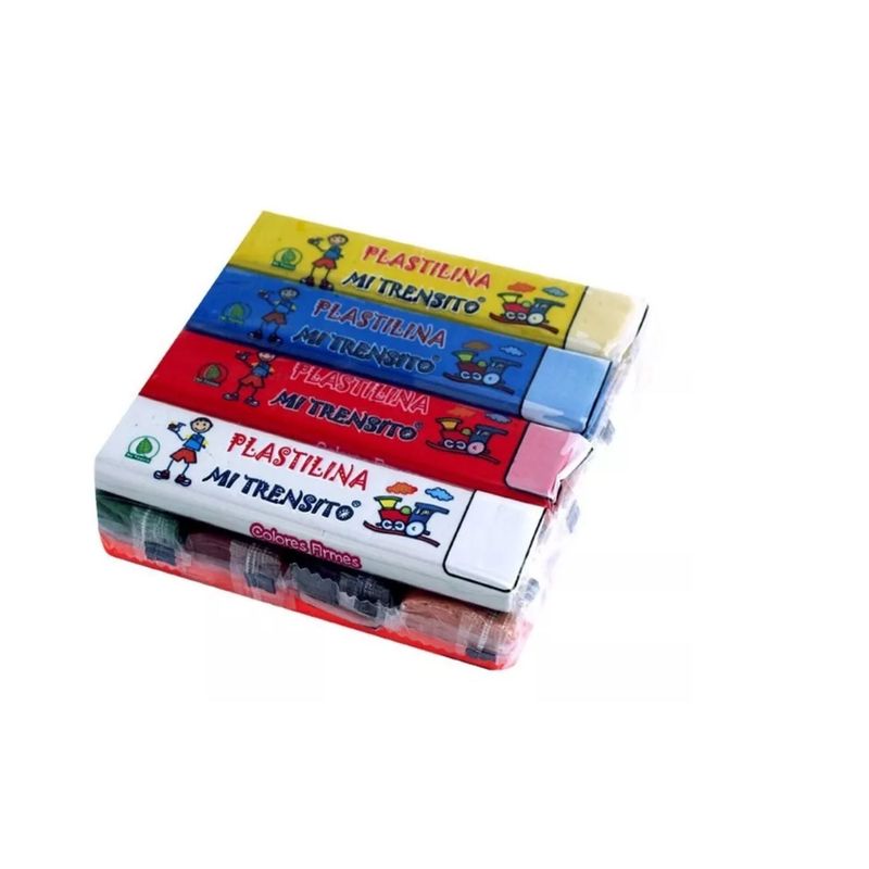 GENERICO - Plastilina En Barra Mi Trensito Surtida 55gr X 12 Unidades