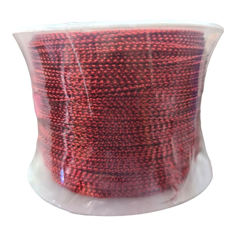 GENERICO - Hilo Metalizado Rollo X 100 Mts Rojo