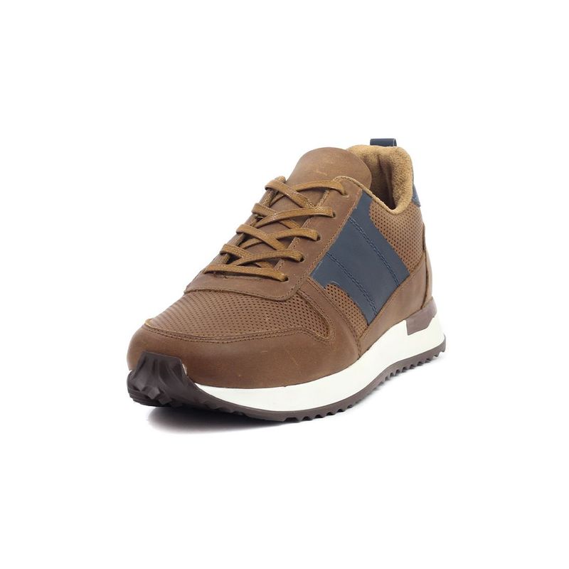 OCAI - Tenis Cuero Hombre Café Ocai Ivan 001