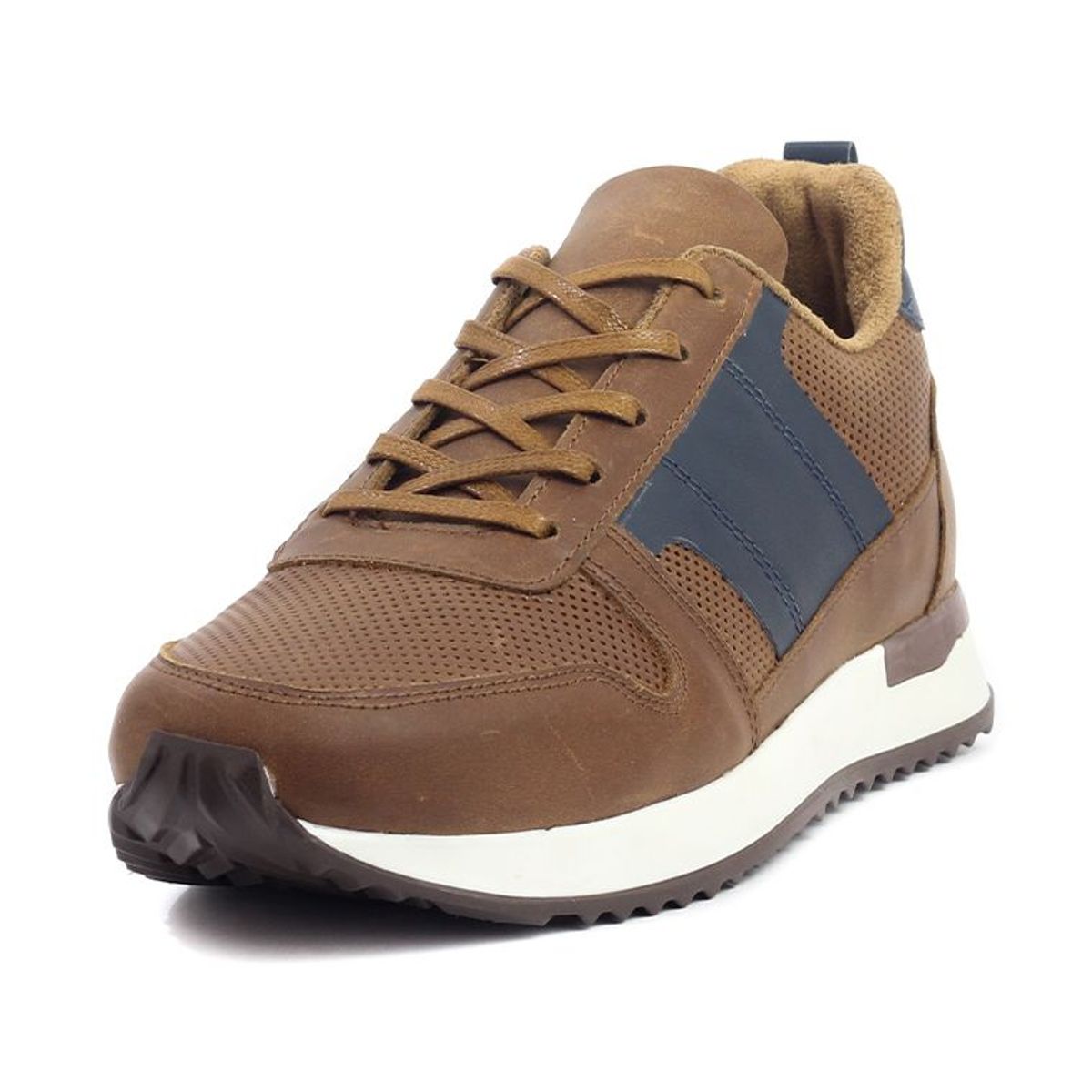 OCAI - Tenis Cuero Hombre Café Ocai Ivan 001