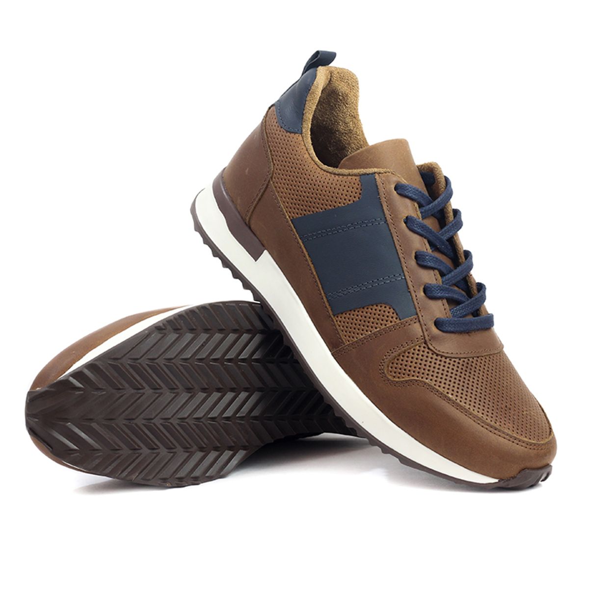 OCAI - Tenis Cuero Hombre Café Ocai Ivan 002