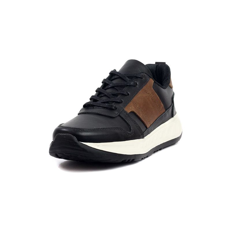 OCAI - Tenis Cuero Hombre Negro por Miel Ocai Ivan 003