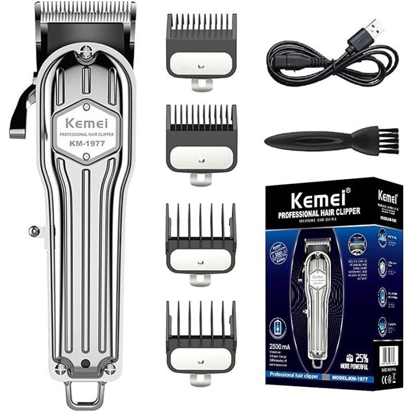 KEMEI - Maquina Peluquería Inalámbrica Kemei Km1977 Profesional