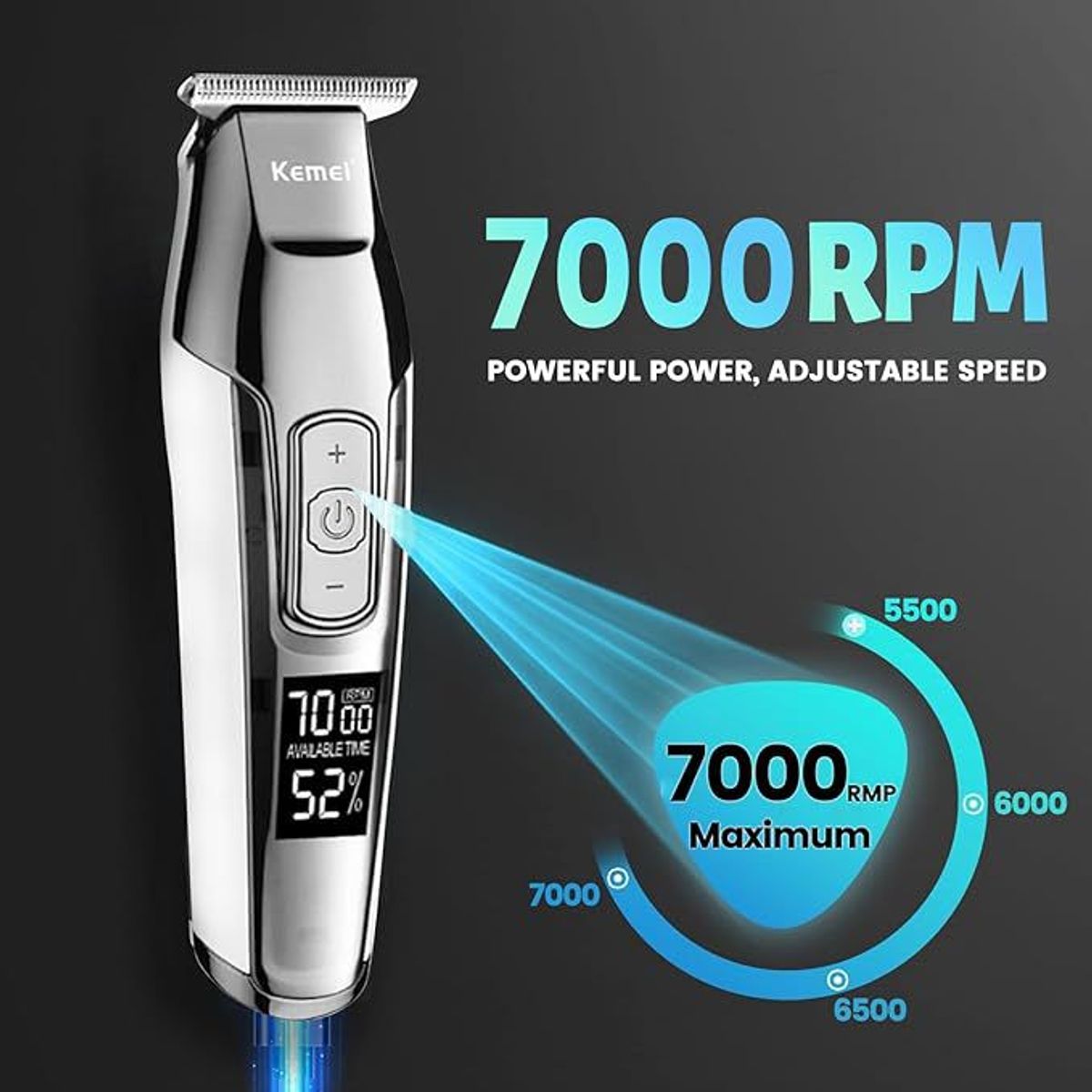 KEMEI - Maquina patillera Profesional Trimmer Kemei Km-5027 100v240v