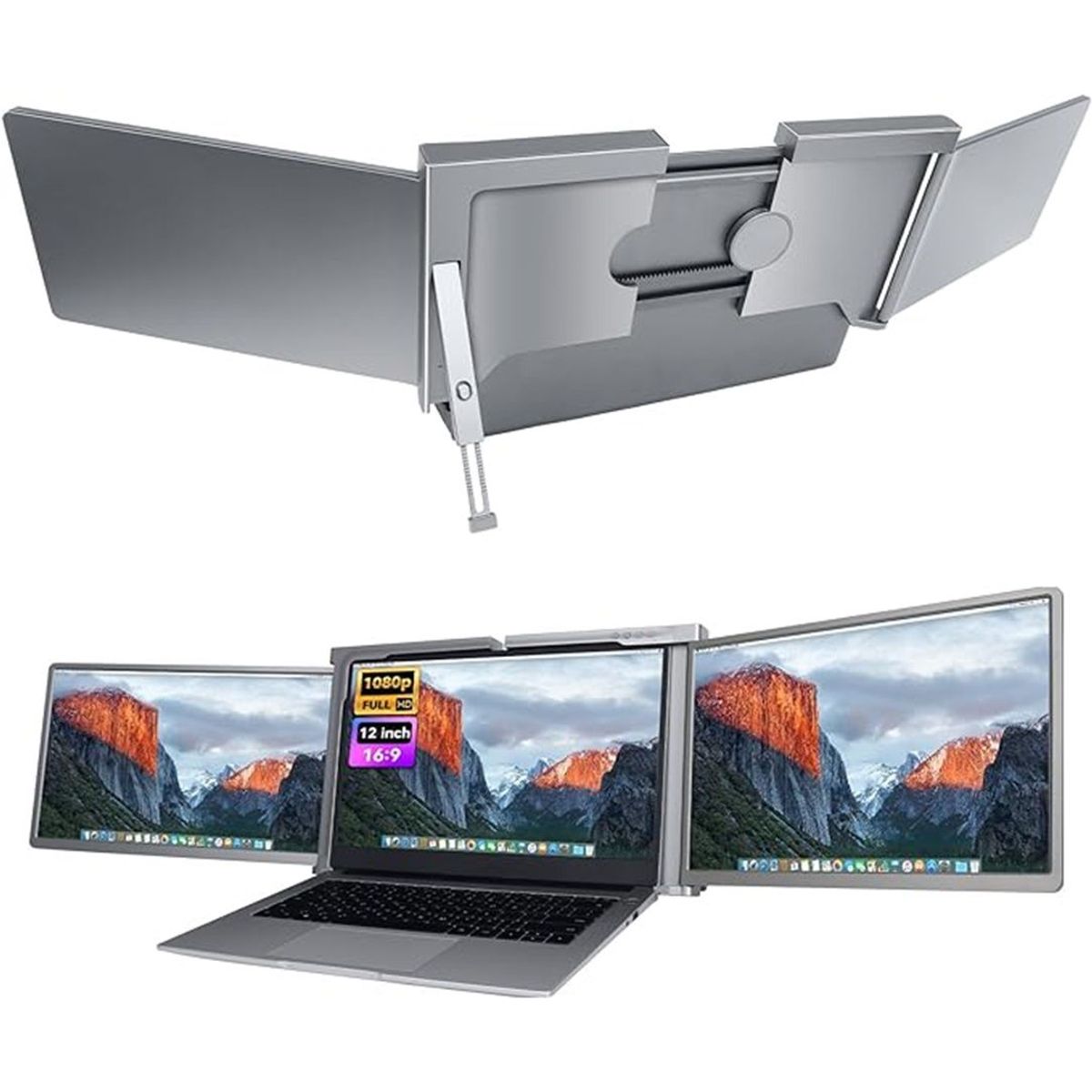 GENERICO - Extensor de pantalla para computadora portátil de 12 HD 1080p