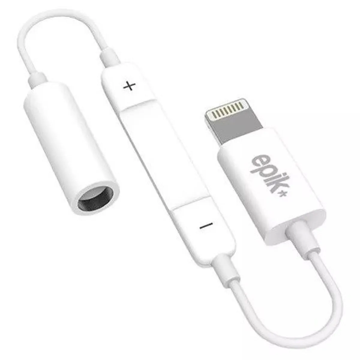 EPIK - Adaptador Lightning Audifonos 35mm Jack iPhone 7-8xxs12