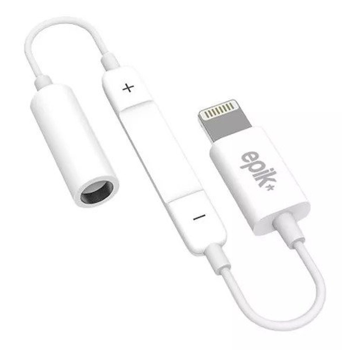 EPIK - Adaptador Lightning Audifonos 35mm Jack iPhone 7-8xxs12
